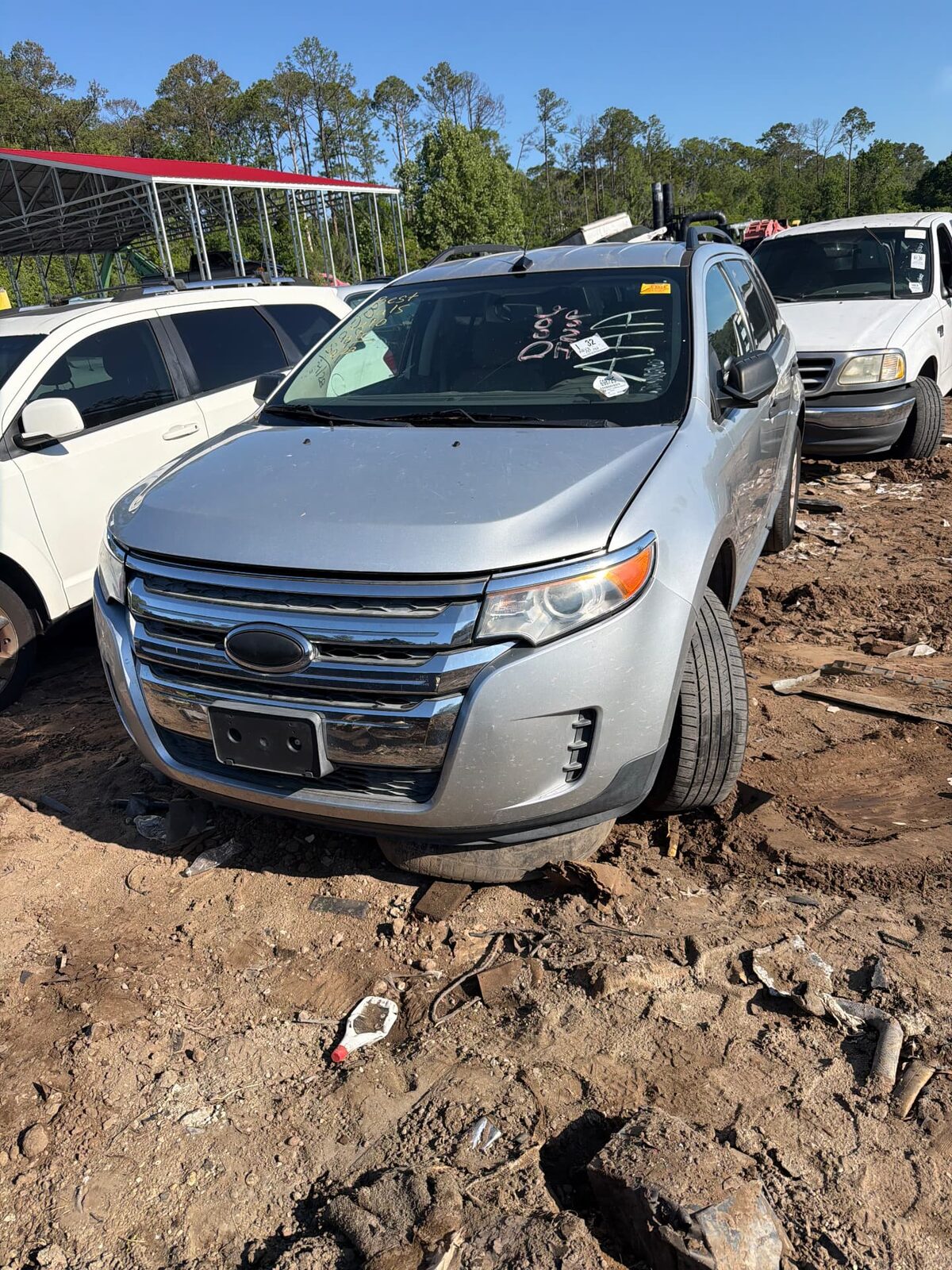 Ford Edge SUV in our pick and pull yard